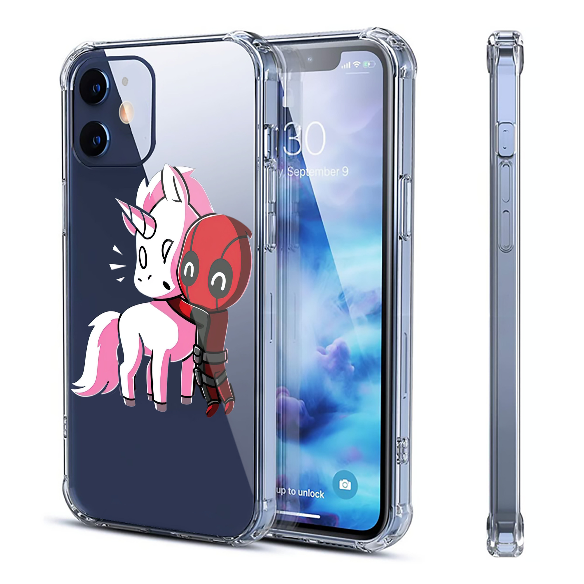 （画像用） Deadpool デッドプール 【iPhone 12シリーズ対応】透明スマホケース（クリアソフトケース）